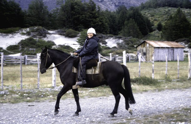 Shawnita on horseback